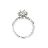 Halo Semi-Mount Diamond Ring