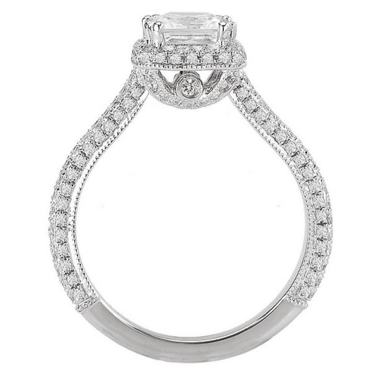 Halo Semi Mount Diamond Ring