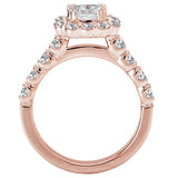 Halo Semi-Mount Diamond Ring