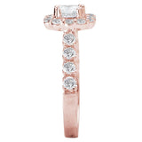 Halo Semi-Mount Diamond Ring