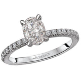 Peg Head Semi-Mount Diamond Ring