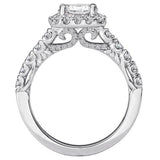 Halo Semi-Mount Diamond Ring