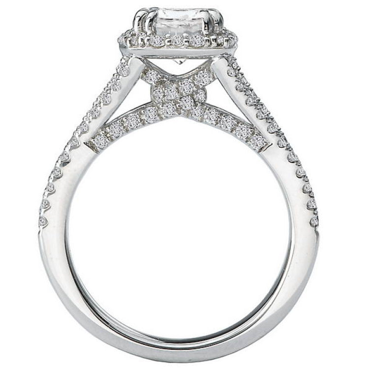 Split Shank Semi-Mount Diamond Ring