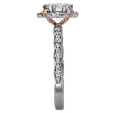 Halo Semi-Mount Diamond Ring