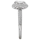 Halo Semi-Mount Diamond Ring