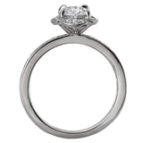 Halo Semi-Mount Diamond Ring