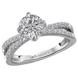 Split Shank Semi-Mount Diamond Ring