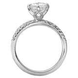 Split Shank Semi-Mount Diamond Ring