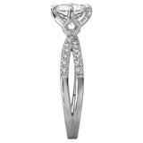 Split Shank Semi-Mount Diamond Ring