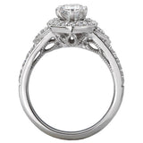 Halo Semi-Mount Diamond Ring