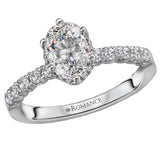 Halo Semi-Mount Diamond Ring