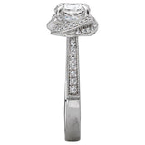 Halo Semi-Mount Diamond Ring