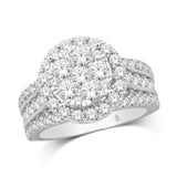 14K White Gold 2 Ct.Tw. Diamond Engagement Ring