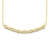 14K Yellow Gold 1/8 Ct.Tw. Diamond Stackable Necklace