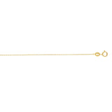 14K Gold 0.97Mm Oval Cable Chain