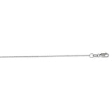 14K Gold 1.1Mm Diamond Cut Rolo Chain