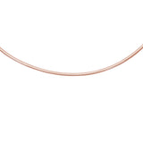 14K 16in Rose Gold Classic Omega Chain with Box with Figure 8 Clasp