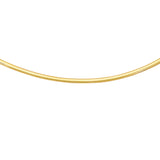 14K 18in Yellow Gold Classic Omega Chain with Box with Figure 8 Clasp