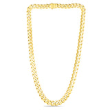 14K  Yellow Gold Modern Lite Miami Cuban Chain with Box with Both Side Push Clasp