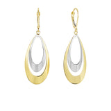 14K Gold Tear Drop Dangle Earring