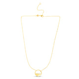 14K 18in Yellow Gold Diamond Cut/ Textured Necklace with Lobster Clasp