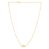 14K 18in Yellow Gold Polished Necklace with Lobster Clasp