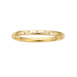 14K 7.25in Yellow Gold Polished Bangle with Box Clasp