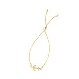 14K 9.25in Yellow Gold Polished Bracelet with Draw String Clasp