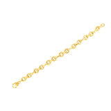 14K 7.75in Yellow Gold Polished Bracelet with Lobster Clasp