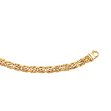 14K 8in Yellow Gold Polished Bracelet with Lobster Clasp