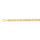 14K Gold Rope Link Bracelet