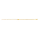 14K Gold Heart Bracelet