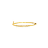 14K Gold Polished Twist Children'S Bangle