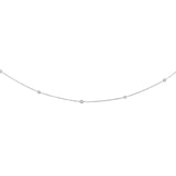 14K Gold .25Ct Diamonds By The Yard Necklace