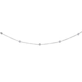 14K Gold .50Ct Diamonds By The Yard Necklace