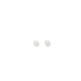 14K Gold  5Mm Pearl Stud Earring