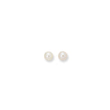 14K Gold  8Mm Pearl Stud Earring