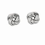 Silver Small Polished Love Knot Earring