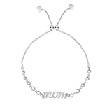 Silver Mom Friendship Bracelet