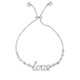 Silver Love Friendship Bracelet