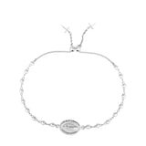 Silver Religious Medal Bead Friendship Bracelet