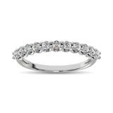 14K White Gold Diamond 1/2 Ct.Tw. 9 Stone Anniversary Band