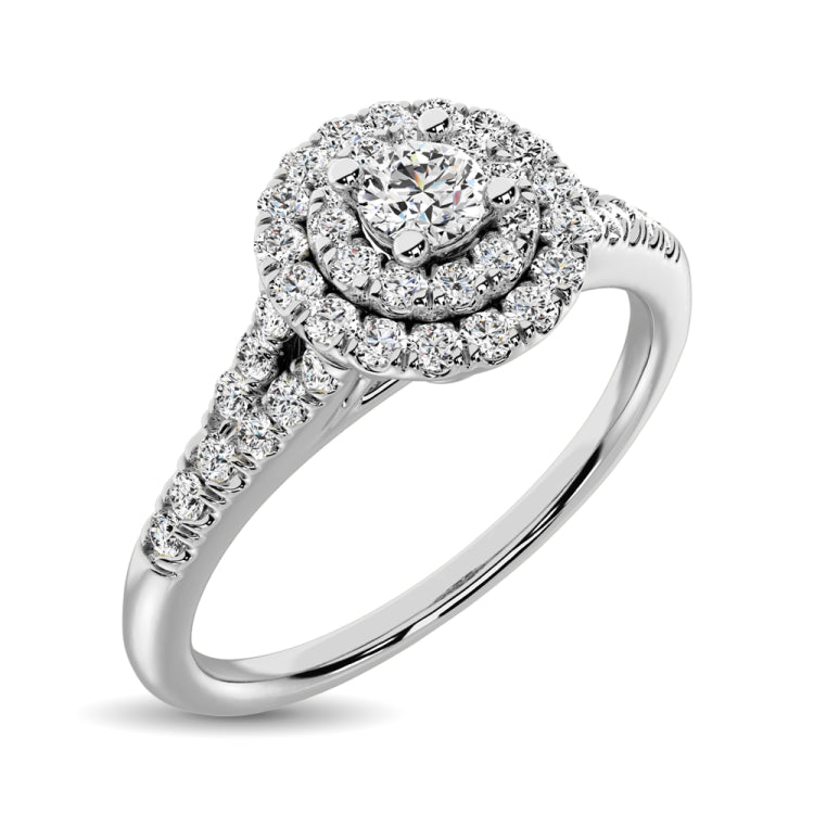 9ct white gold sale diamond engagement ring