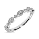Diamond 1/50 ct tw Stackable Band in Sterling Silver