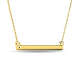 Diamond 1/6 ct tw Diamline Necklace in 10K Yellow Gold