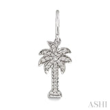 Palm Tree Diamond Fashion Earrings