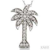 Palm Tree Diamond Fashion Pendant