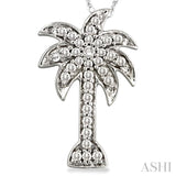 Palm Tree Diamond Fashion Pendant