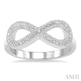 Silver Infinity Diamond Fashion Ring