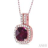 Gemstone & Diamond Pendant